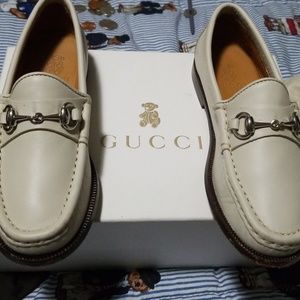Gucci Off White Loafers